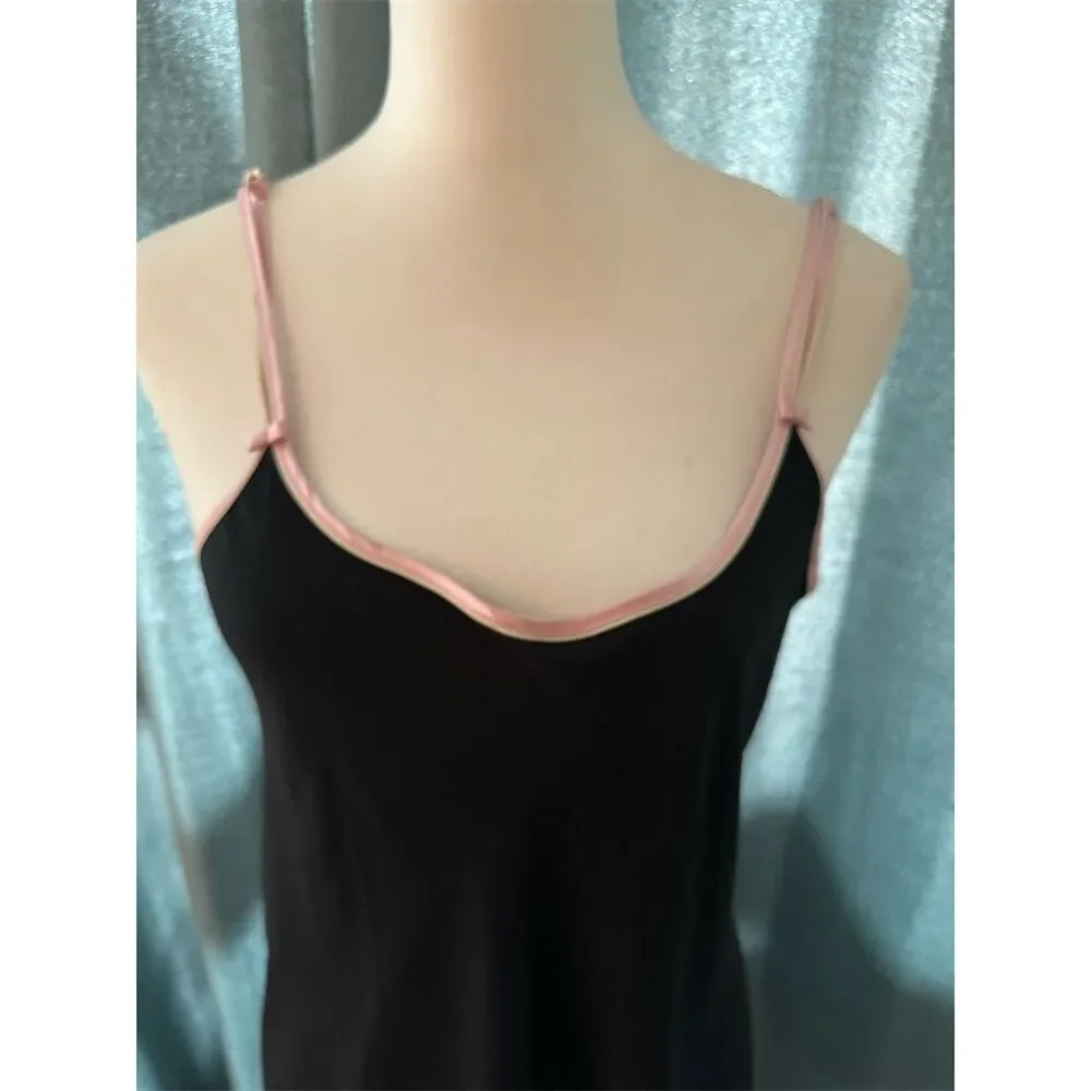 Oscar de la Renta Women's Black Embroidered Slip Dress Size S - Standard - Picture 3 of 5